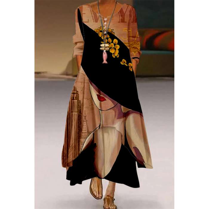 Women Fashion Party Sexy High Waist Long Sleeve Elegant Casual Dress