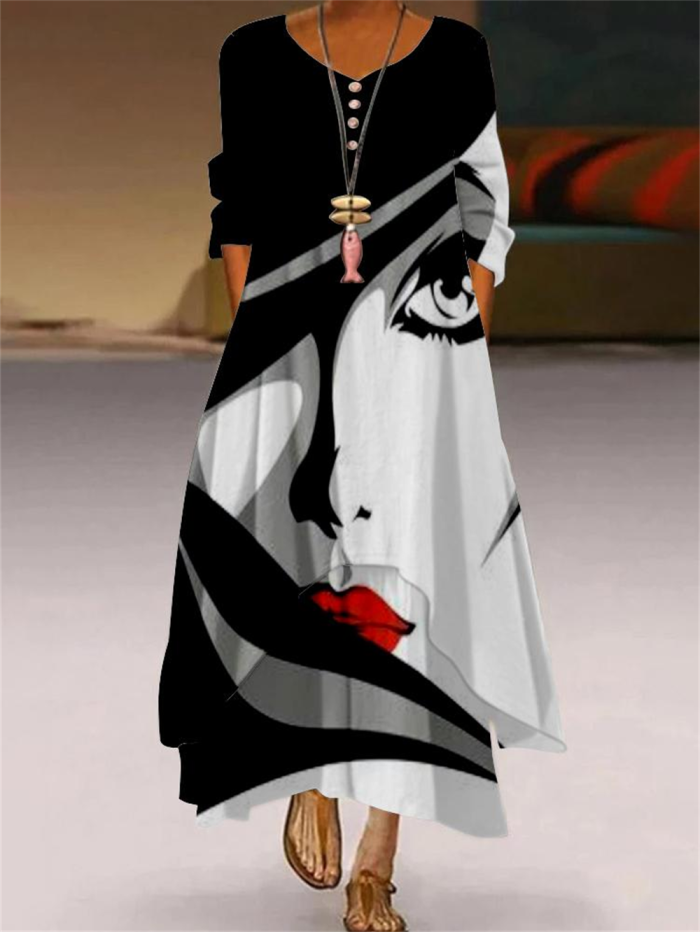 Women Fashion Party Sexy High Waist Long Sleeve Elegant Casual Dress