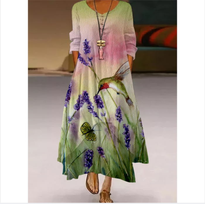 Women Fashion Party Sexy High Waist Long Sleeve Elegant Casual Dress