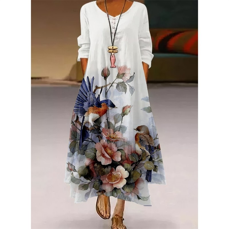 Women Fashion Party Sexy High Waist Long Sleeve Elegant Casual Dress