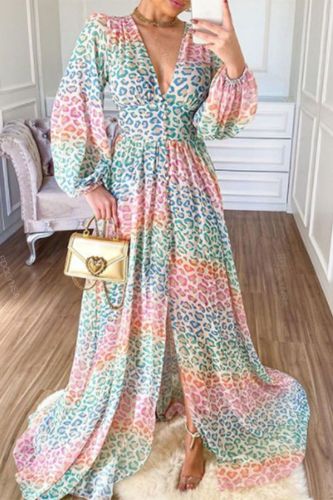 Sexy Fashion Loose Bohemian Beach  Wedding Guest Dress