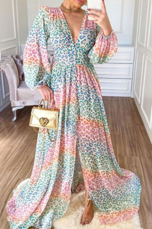 Sexy Fashion Loose Bohemian Beach  Wedding Guest Dress