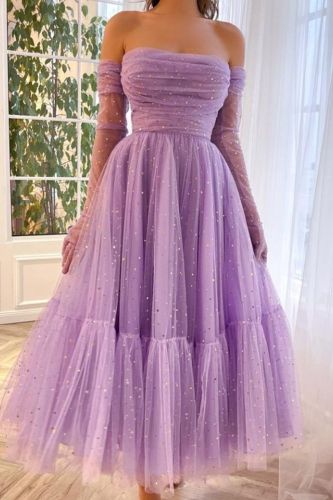 Sexy Off-Shoulder Fashion Solid Color Elegant No Mesh Sequins Slim Wedding Guest Dress