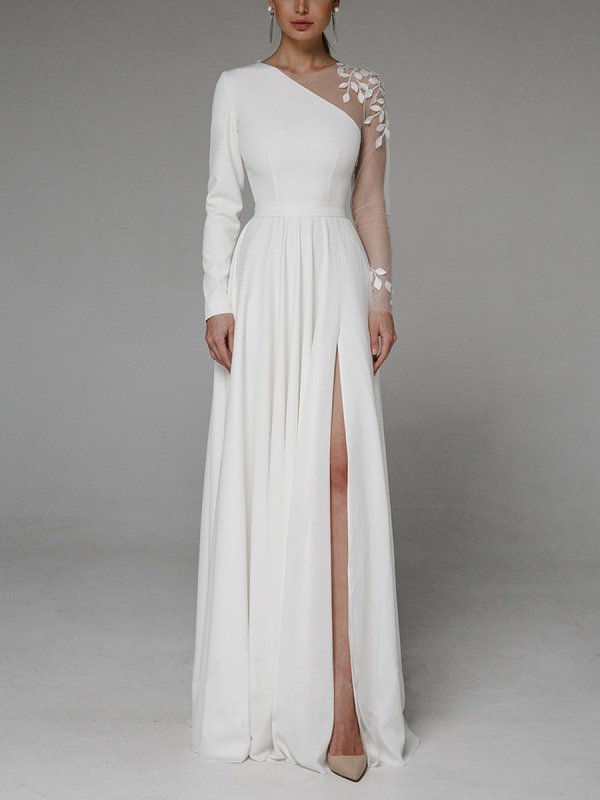 Women's Sexy V Neck Sling Fashion Elegant Lace Wedding Guest Dress