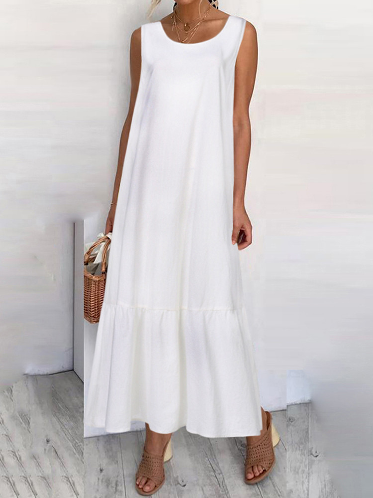 Ruffle sleeves Beach Dress