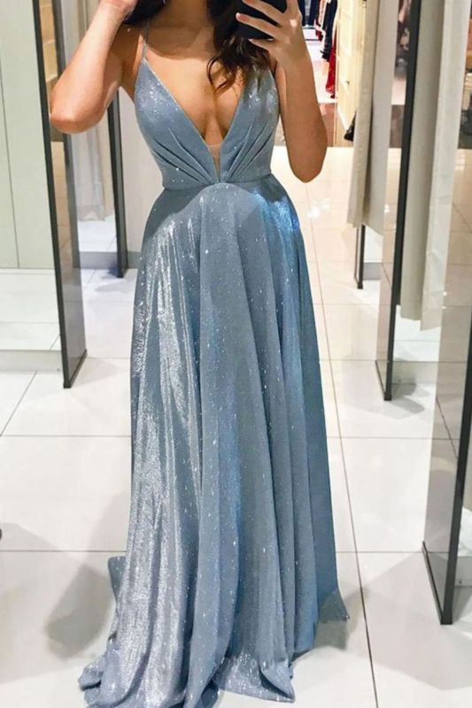 Women's A-Line Fashion Satin Prom Sexy Shiny Sexy Cutout Wedding Guest Dress