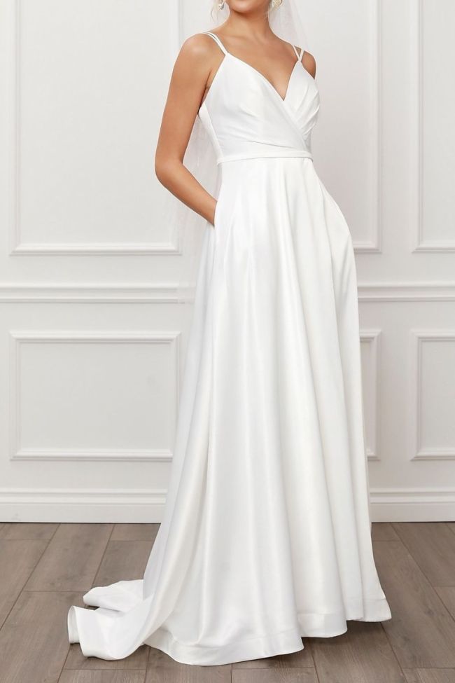 Fashion Sexy Party Ruffled Solid Color Halter Neck Deep V Neck Wedding Guest Dress