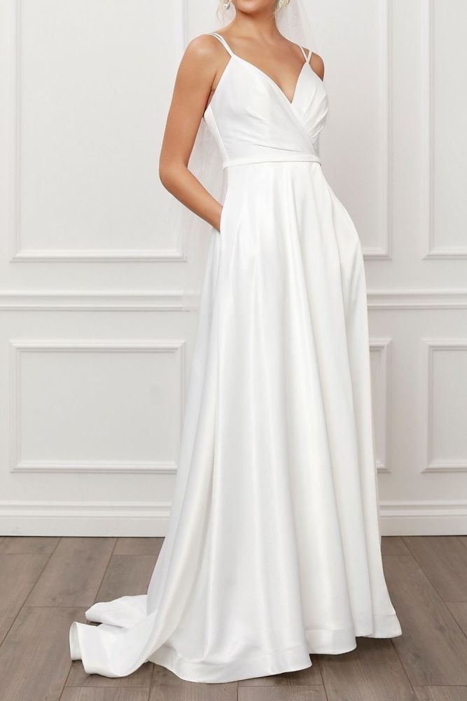 Fashion Sexy Party Ruffled Solid Color Halter Neck Deep V Neck Wedding Guest Dress