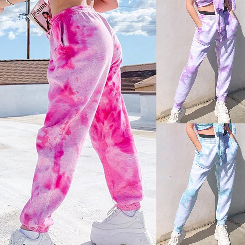 Women Fashion Loose Streetwear Sweatpants High Waist Pants