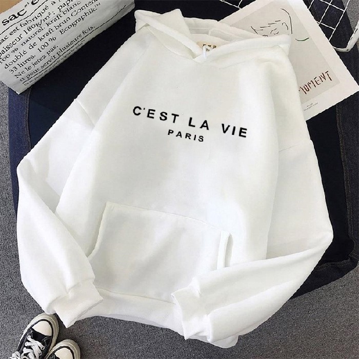 Women's Long-sleeved Loose Letter Print Hoodies