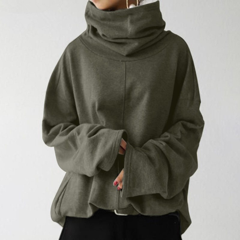 Fashion Casual Solid Color Chic Oversized Pullover Sweatshirts