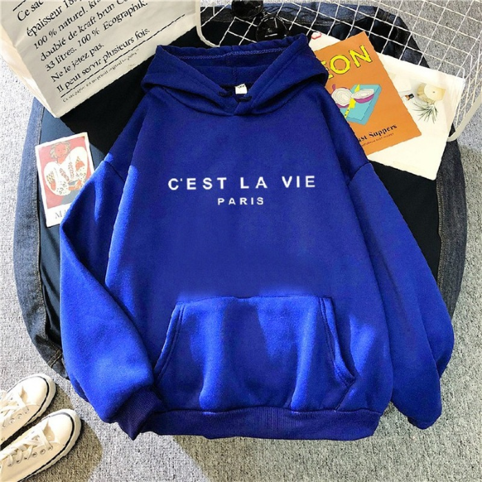 Women's Long-sleeved Loose Letter Print Hoodies