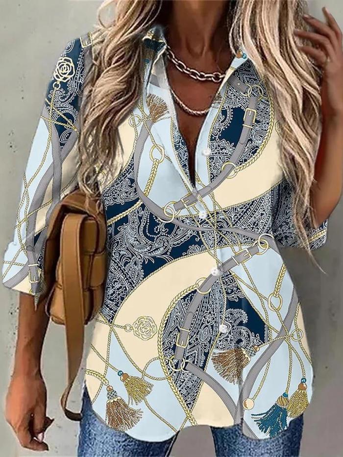 Women's Blouses Casual Everyday Long Sleeve Shirts Vintage Tops