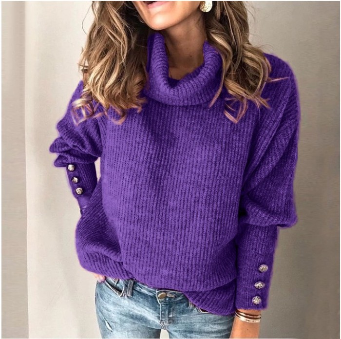 Women Long Sleeve Pullover Casual Tops Fashion Oversized Sweater