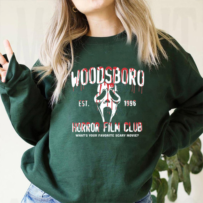 Halloween Stylish Casual Print Crewneck Sweatshirts