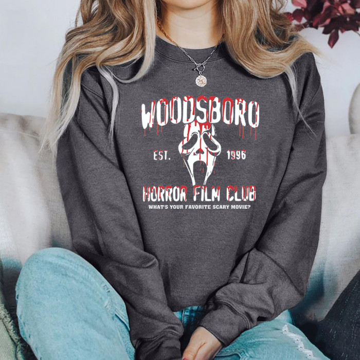 Halloween Stylish Casual Print Crewneck Sweatshirts