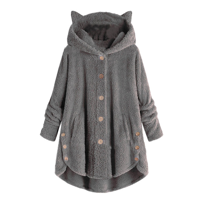 Women's Stylish Casual Hooded Loose Oversized Coat