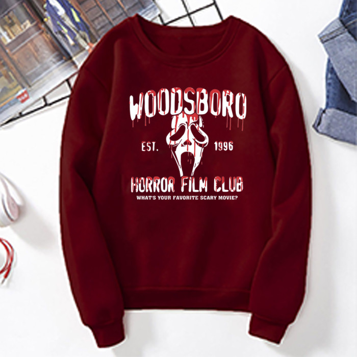 Halloween Stylish Casual Print Crewneck Sweatshirts
