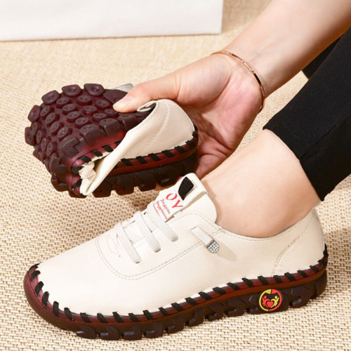 Handmade Lightweight Breathable Non Slip Flat Loafers For Women Daily Casual Wear