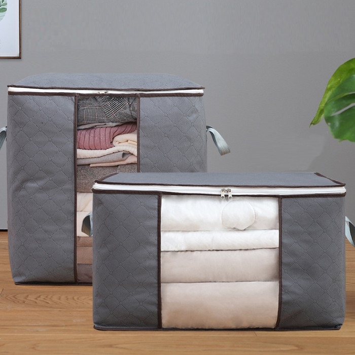 Organize Your Home with This Large Capacity Clothes Storage Bag - Reinforced Handle, Thick Fabric, and Sturdy Zipper