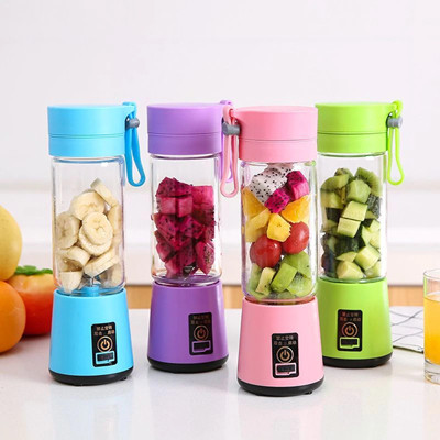 1pc Wireless Portable Blender, Six-leaf Blade USB Rechargeable Mini Juice Blende