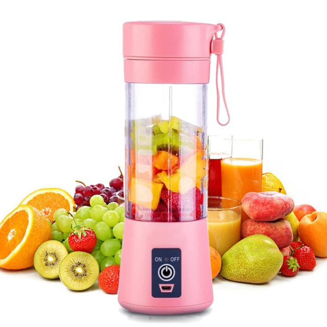 1pc Wireless Portable Blender, Six-leaf Blade USB Rechargeable Mini Juice Blende