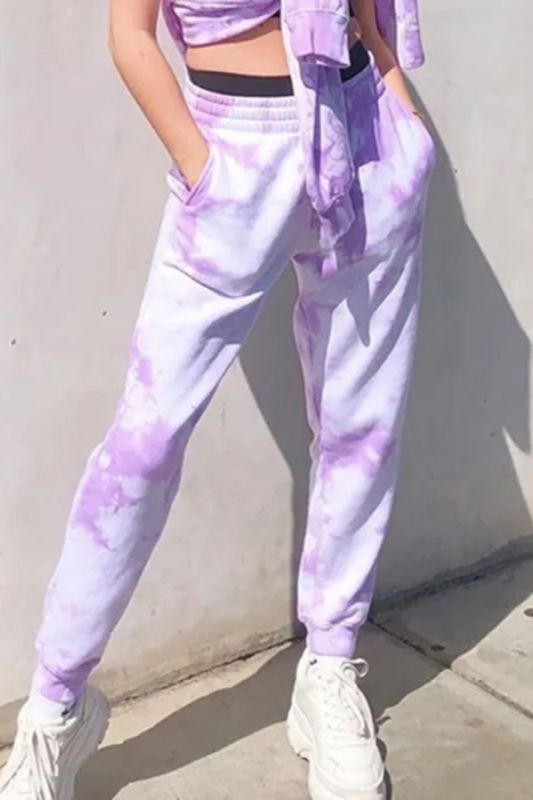 Women Fashion Loose Streetwear Sweatpants High Waist Pants