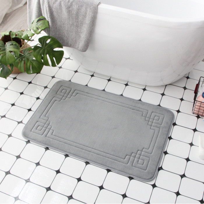 Upgrade Your Bathroom with a Luxurious Memory Foam Cobblestone Bath Rug