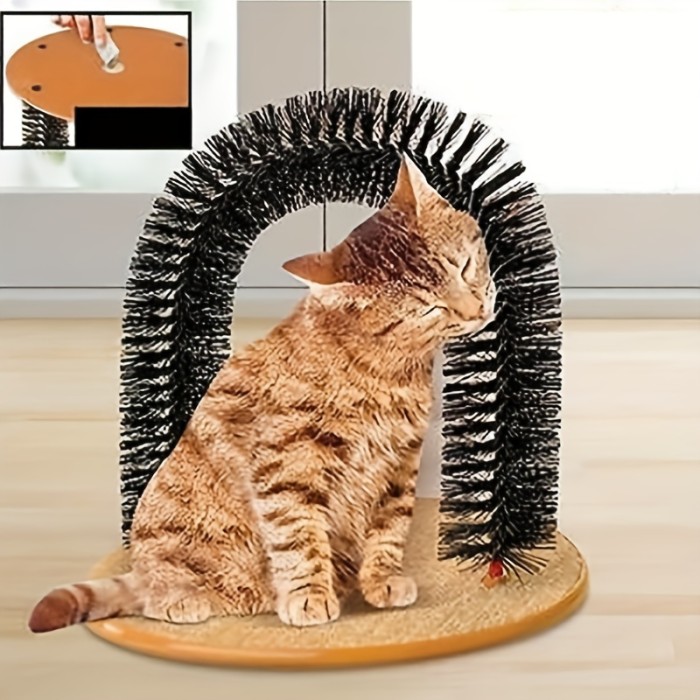 Cat Arch Self Groomer Cat Hair Brush Cat Arch Groomer And Massager Groom Toy Pet Cat Scratcher Toys Fur Grooming Brush