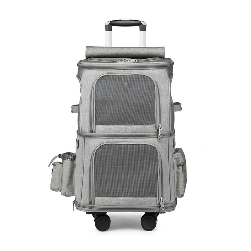 Rolling Pet Carrier: Portable and Convenient Travel for Your Furry Friend