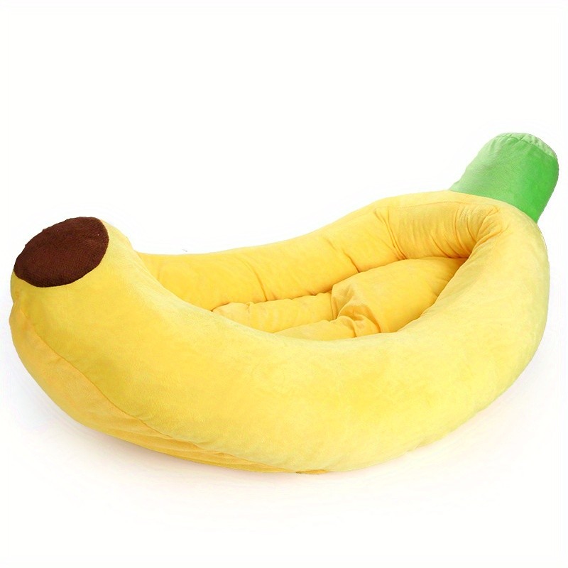 Banana Shaped Design Pet Bed Nest Sofa Bed Breathable Plush Dog Sleeping Bed Detachable And Washable Dog Kennel Pet Supplies