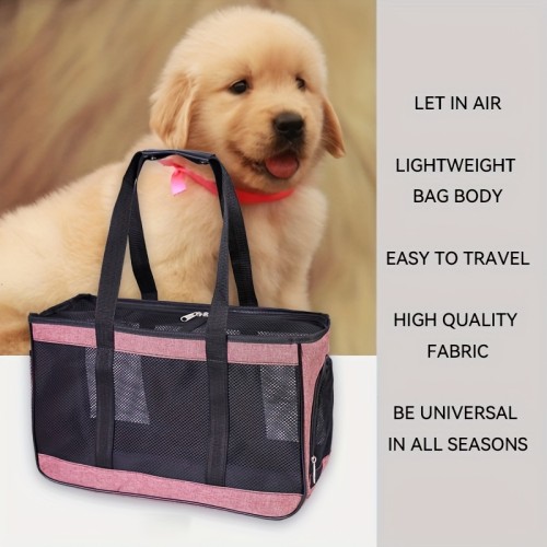 Breathable Mesh Pet Backpack Portable Dog Bag Cat Carrier Summer Breathable Pet Carrying Bag Cat Bag Pet Travel Carrier For Cats Dogs Puppy