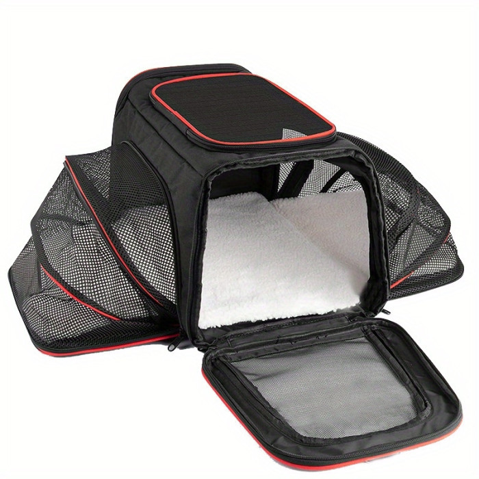 Cat Dog Carrier, Foldable Large Soft-Sided Pet Travel Carrier, With Collapsible Carrier