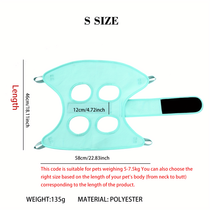 Pet Grooming Hammock Fixed Dog Cat Care Cat Hammock Nail Trimmer Small And Medium Female Cat Anti-break Hammock Harness For Grooming Trimming Claw Care Ears Cleaning
