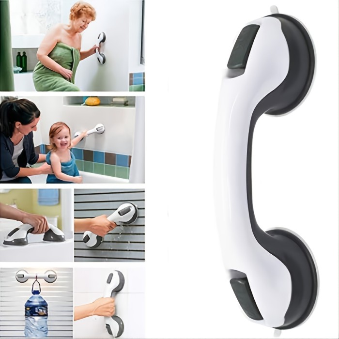 1pc Shower Grab Bar, Shower Handle, Wall Handle, Shower Handle For Bathtub