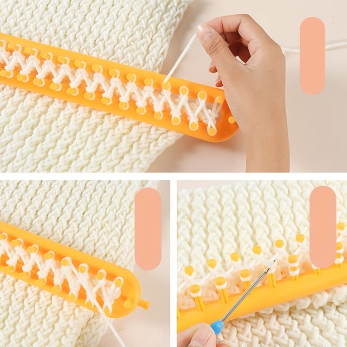 1pc Knitting Tools, DIY Knitting Loom, Rectangular Handmade Knitting Supplies