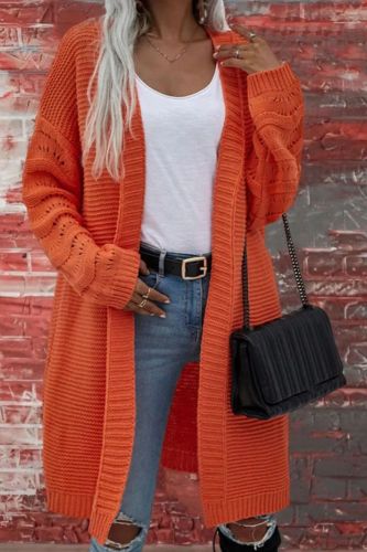 Women Full Sleeve Fashion Solid V-Neck Loose Streetwear Sweater Cardigan