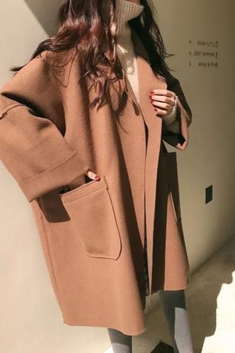 Elegant Women Vintage Mid-Length Loose Trench Coat