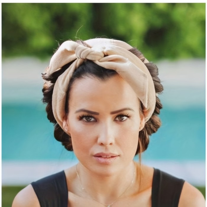 4PCS\u002F Set Heatless Curling Rod Headband No Heat Hair Curlers Lazy Bow Hair Rollers Sleeping Soft Heatless Curls DIY Hair Styling Tool