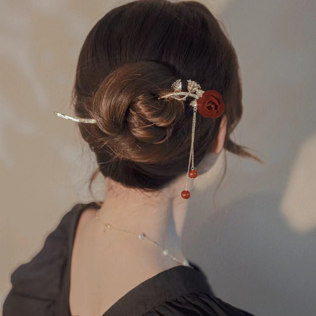 2023 New Rose Hair Clip Spring Hair Clip Hairpin