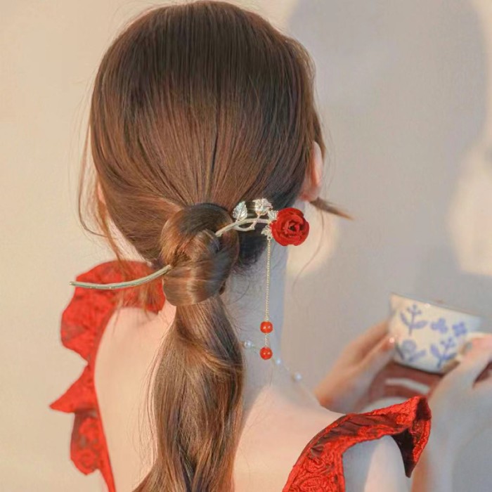 2023 New Rose Hair Clip Spring Hair Clip Hairpin