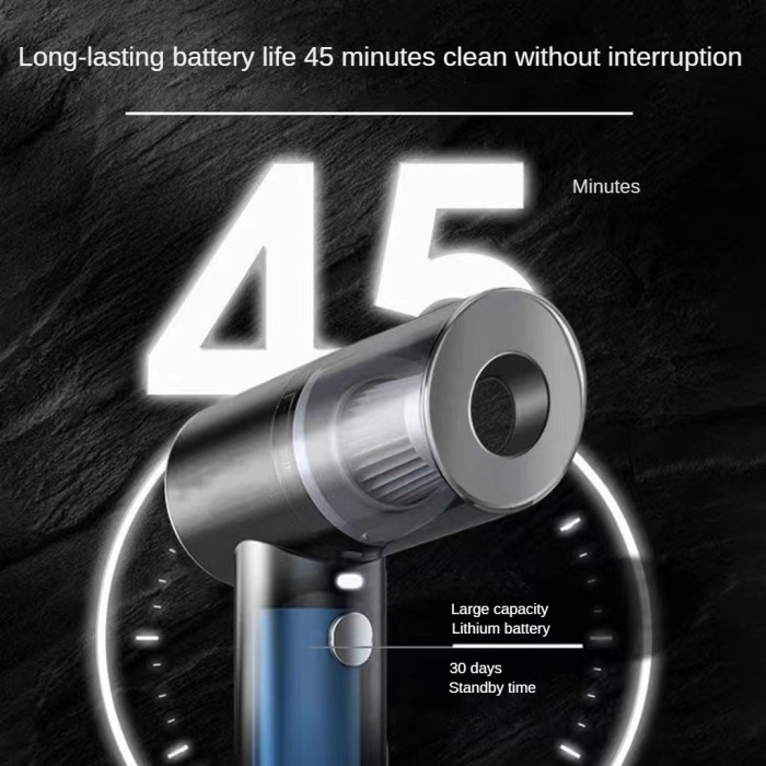 1PC Powerful Handheld Vacuum Cleaner, Small, Wireless, With Strong Suction For Home, Car, And Desktop Cleaning