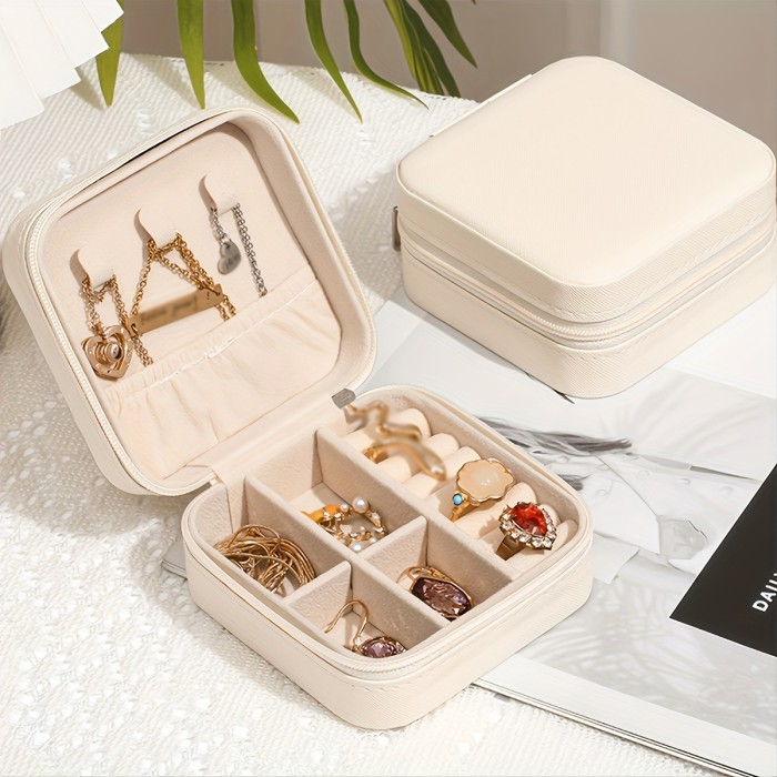 Portable Jewelry Organizer Box, Necklaces Organizer Case, Travel Jewelry Case, Earrings Organizer