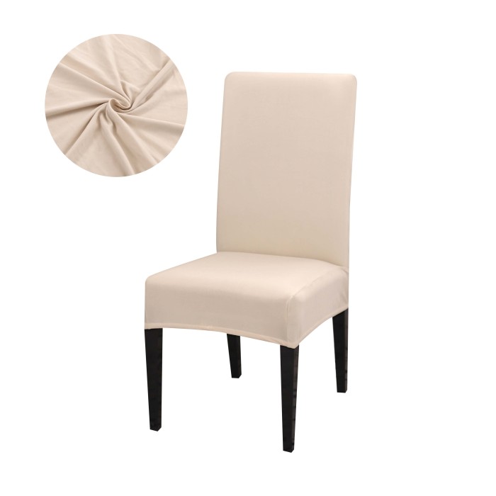 1pc Simple Modern Household Folding Jacquard Office Chair Cover With Flannelette Mesh Elastic Chair Cover, Dining Chair Seat Cover