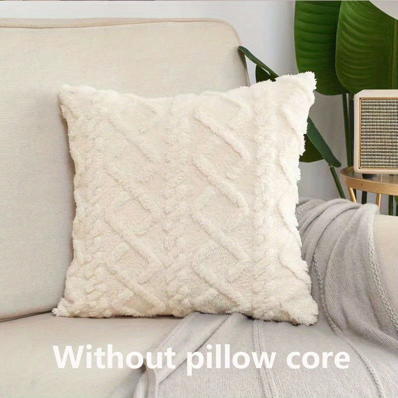 1pc Thick Anti-Scratch Soft Cushion Cover, Plush Sofa Slipcovers, Home Decor