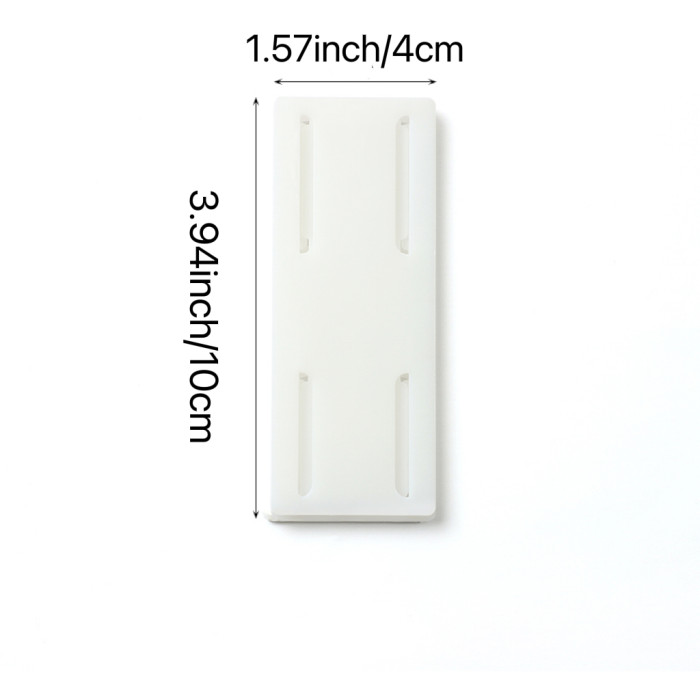 1pc Wall Mount Home Power Strip Fixator, Self Adhesive Power Strip Holder, Cable Management Punch Free Surge Protector, Desktop Mountable Plug-in Socket Fixer Bracket Stand, For WiFi Router Tissue Box