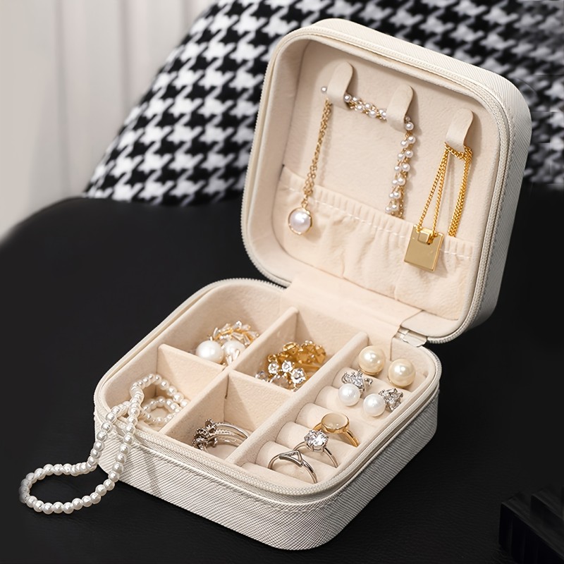 Portable Jewelry Organizer Box, Necklaces Organizer Case, Travel Jewelry Case, Earrings Organizer