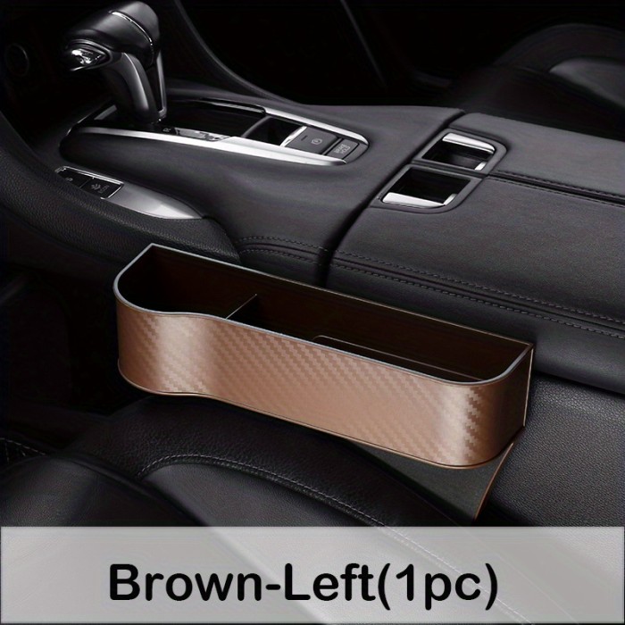 1pc Car Seat Crevice\u002FSlot Storage Car Accessories Cup Holder Storage Box Organizer Seat Gap Filler Crevice Interior Phone Card Bottle Cups Holder Pocket