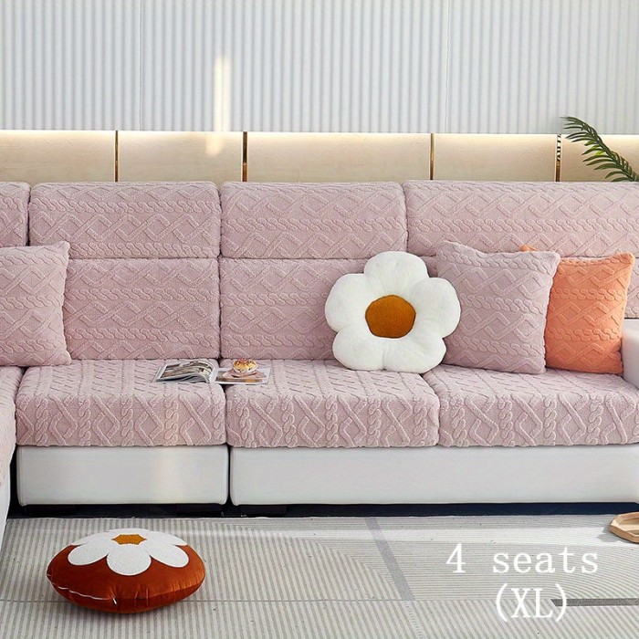 Stretch Sofa Slipcover, Non-slip Sofa Cover, Anti Pet Scratch Furniture Protector For Bedroom Office Living Room Home Decor