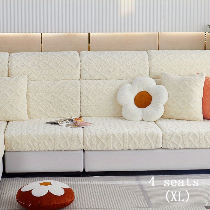Stretch Sofa Slipcover, Non-slip Sofa Cover, Anti Pet Scratch Furniture Protector For Bedroom Office Living Room Home Decor